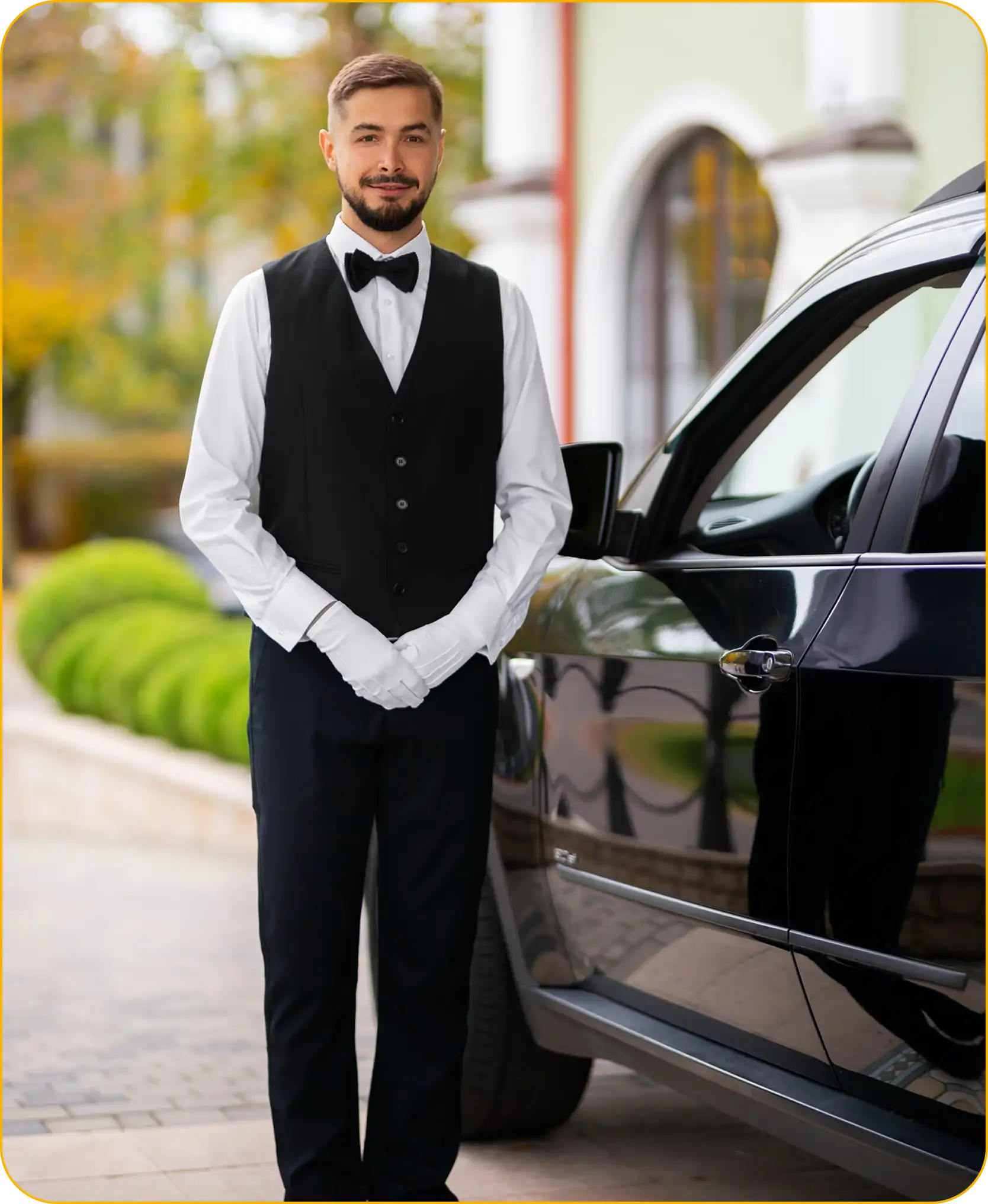 01 Driver with black carChauffeur Service Available at Luxury Transportation