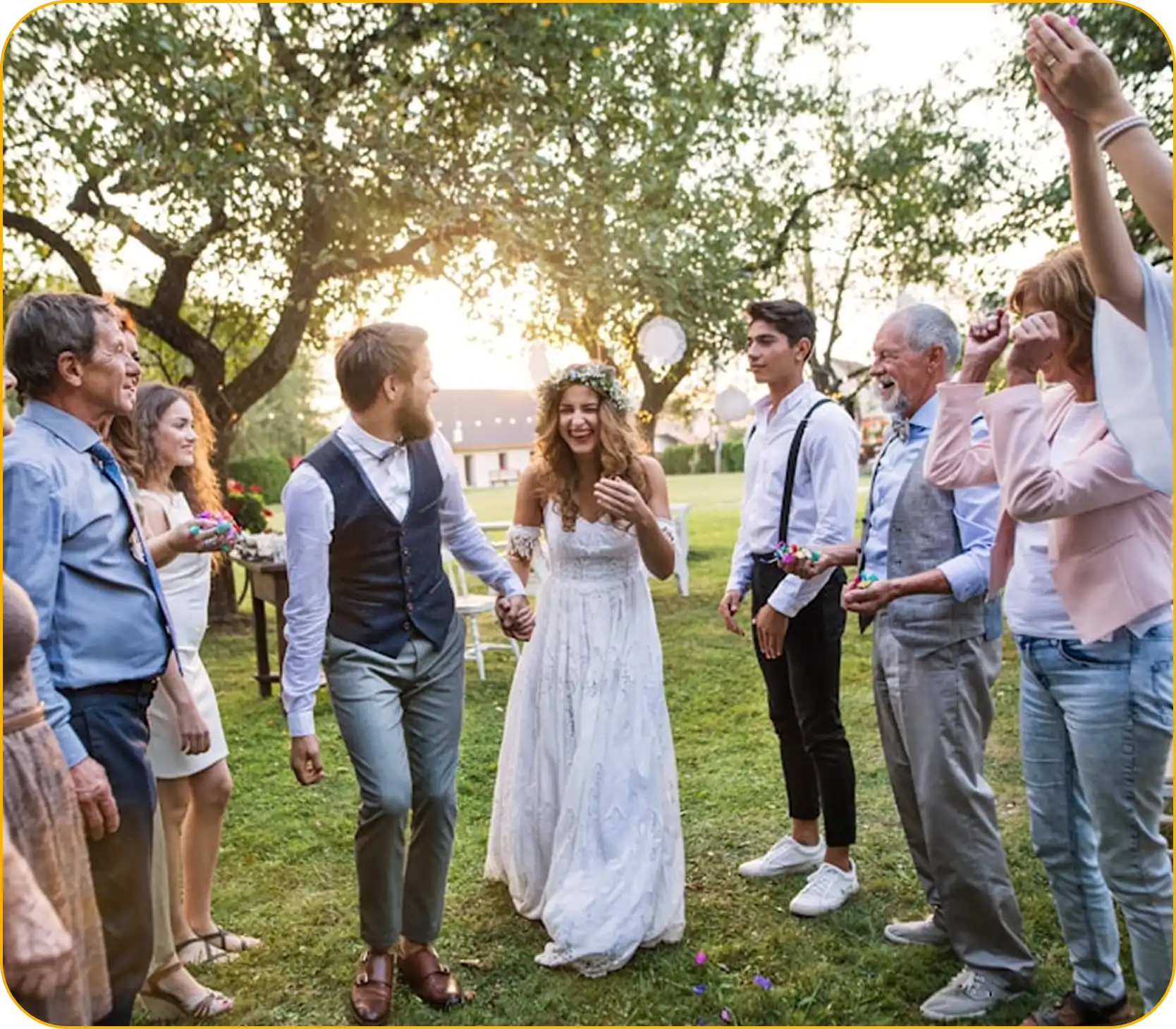 03 people in group Wedding Chauffeur Service Available at Luxury Transportation